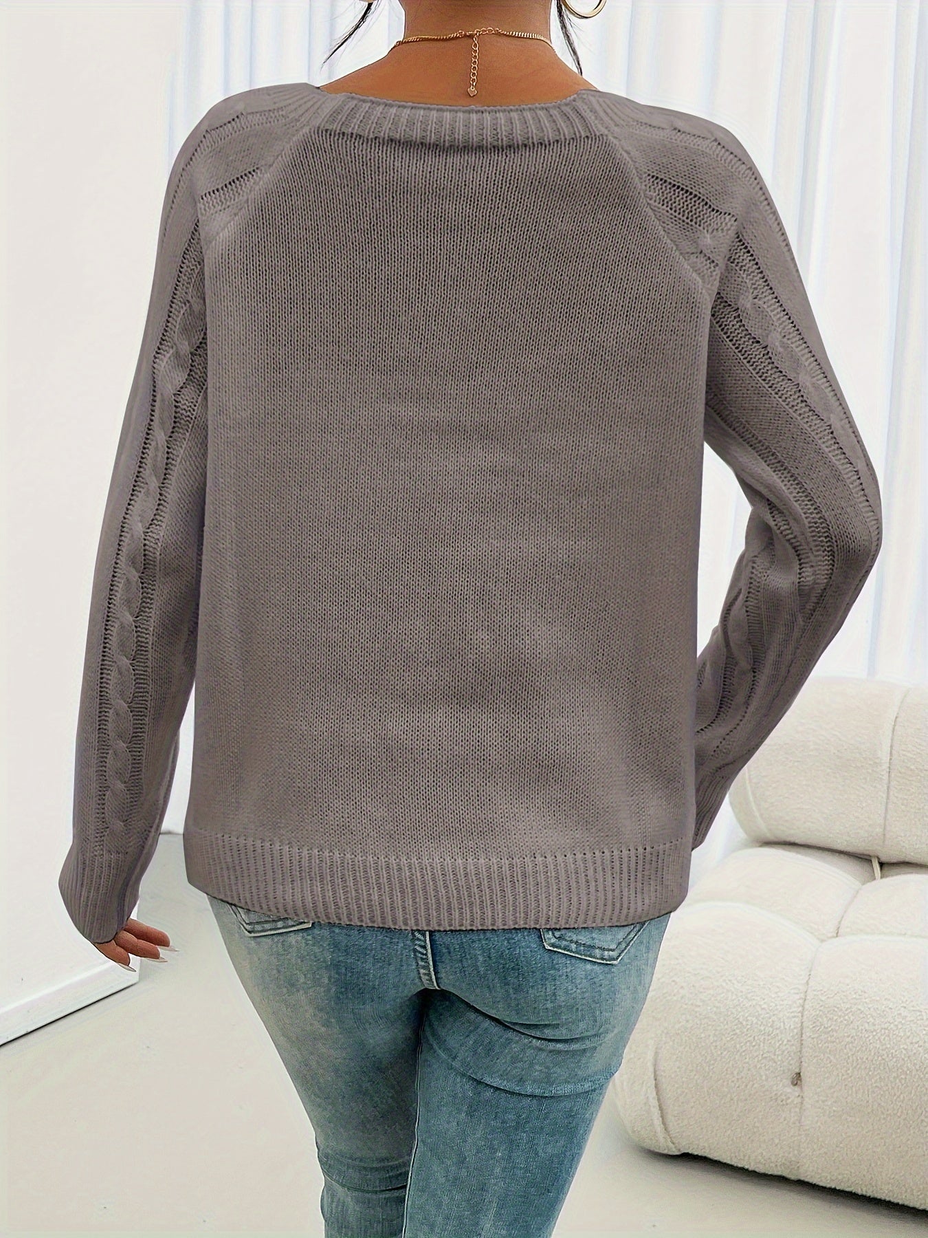 VIDAL BORDEAUX | PULL TEXTURÉ À BOUTONS POUR FEMME