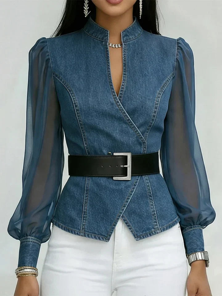 VIDAL BORDEAUX | BLOUSE EN JEAN POUR FEMME
