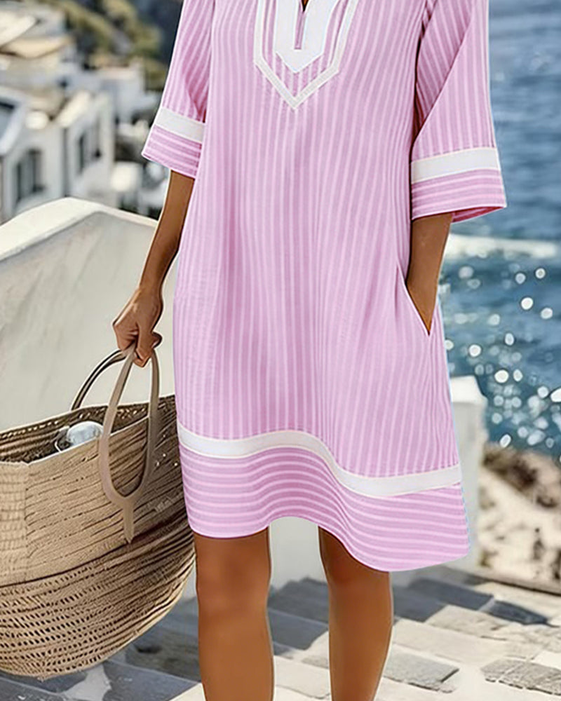 MOREAU LYON | ROBE MINI RAYÉE POUR FEMMES