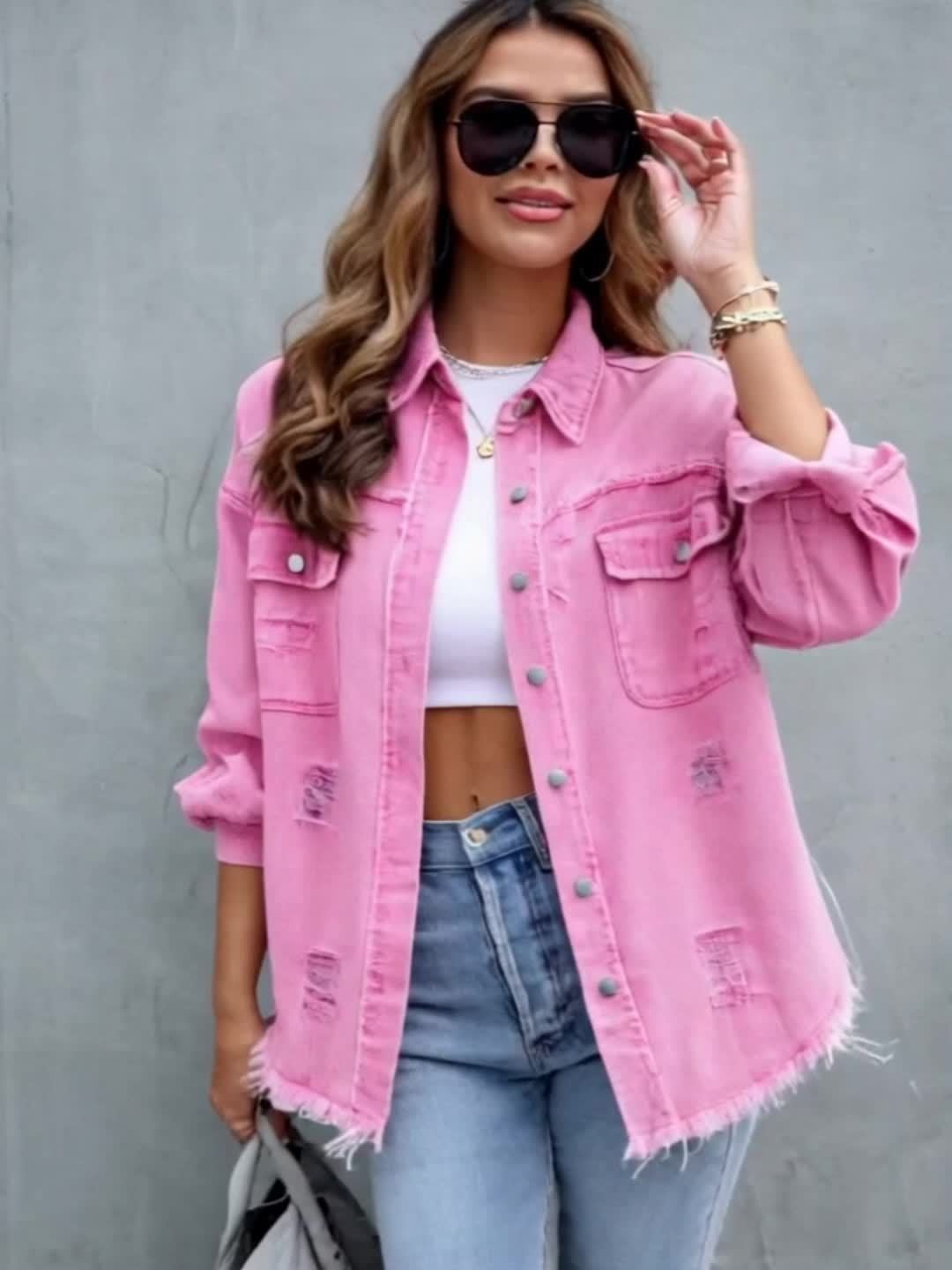 VIDAL BORDEAUX | GILET EN DENIM POUR FEMMES