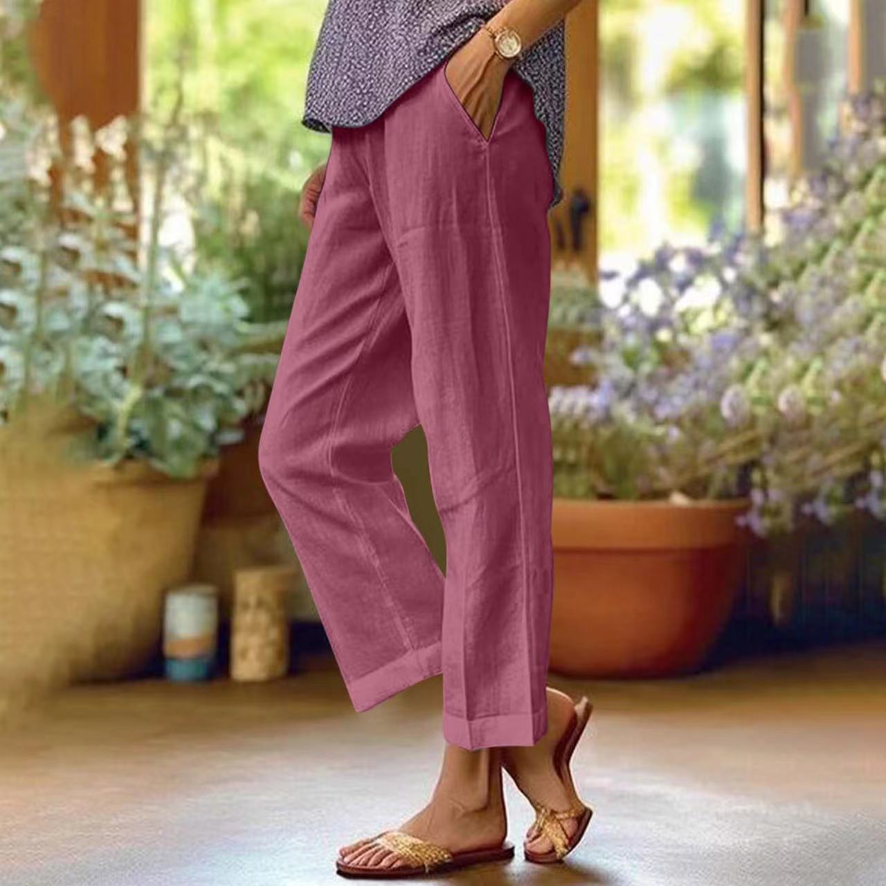 MOREAU LYON | PANTALON COUPE RELAXÉE EN LIN POUR FEMME
