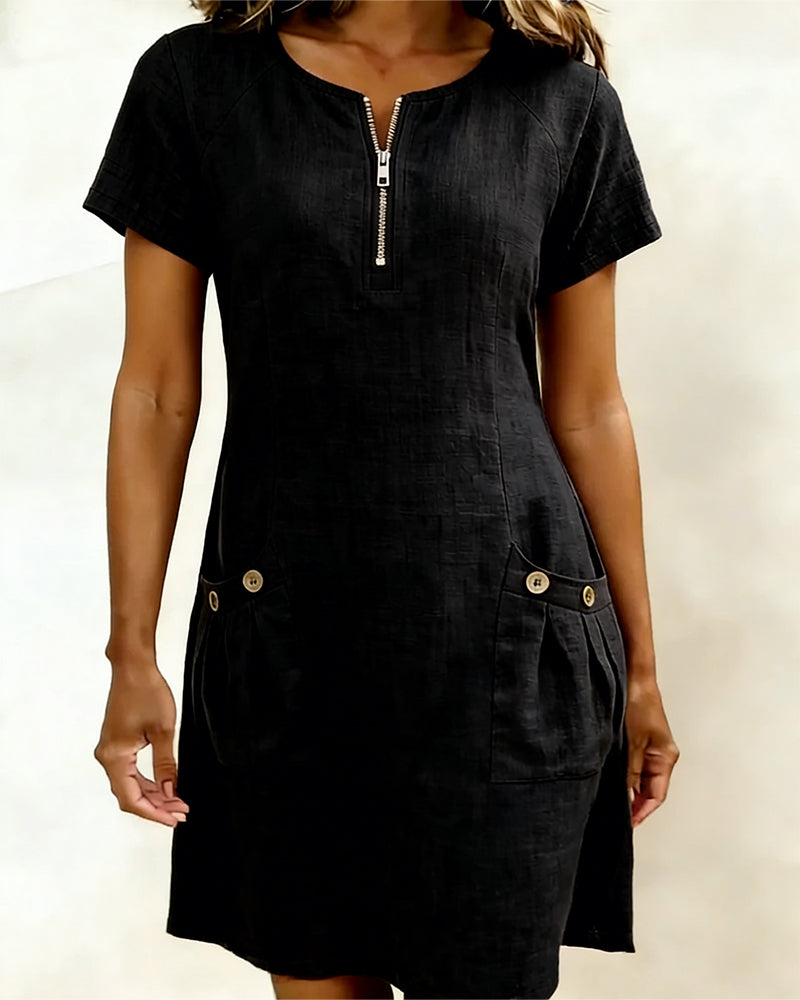 MOREAU LYON | ROBE À POCHES ZIPPÉES POUR FEMMES
