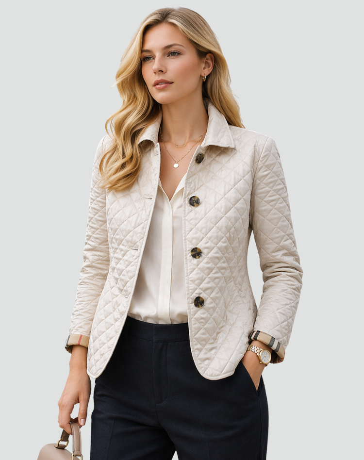 VIDAL BORDEAUX | VESTE MATELASSÉE BOUTONNÉE POUR FEMMES