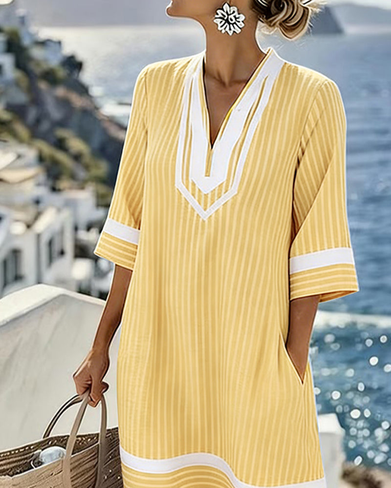 MOREAU LYON | ROBE MINI RAYÉE POUR FEMMES