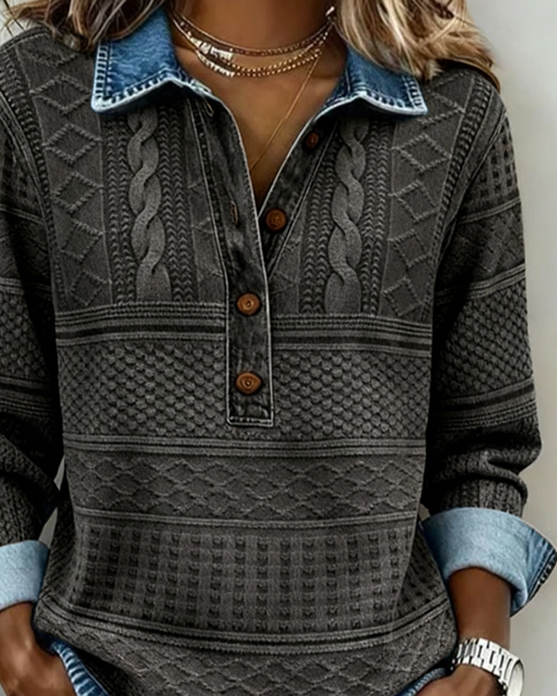 VIDAL BORDEAUX | CHEMISE EFFET DENIM POUR FEMME