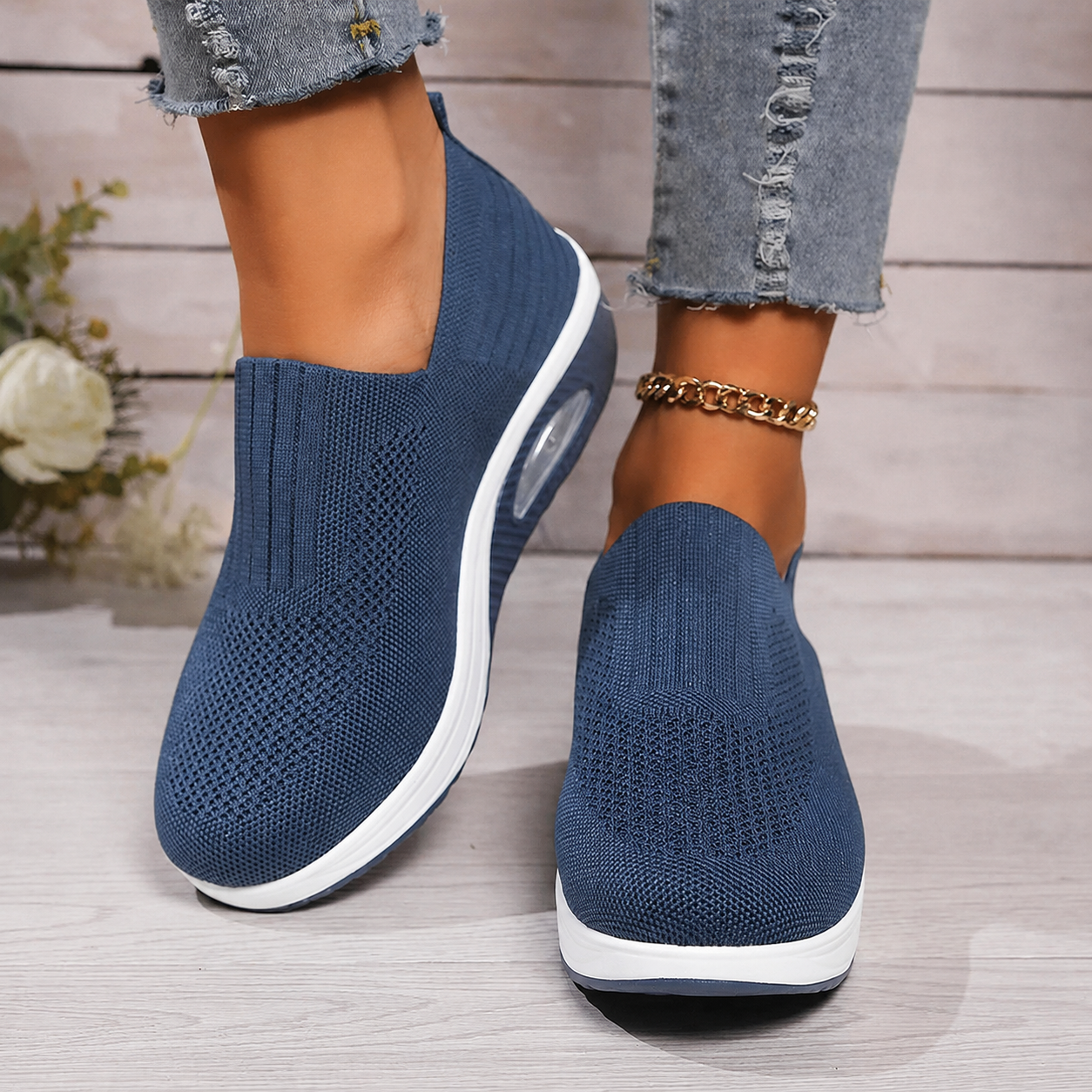 MOREAU LYON | BASKETS MESH À ENFILER POUR FEMMES