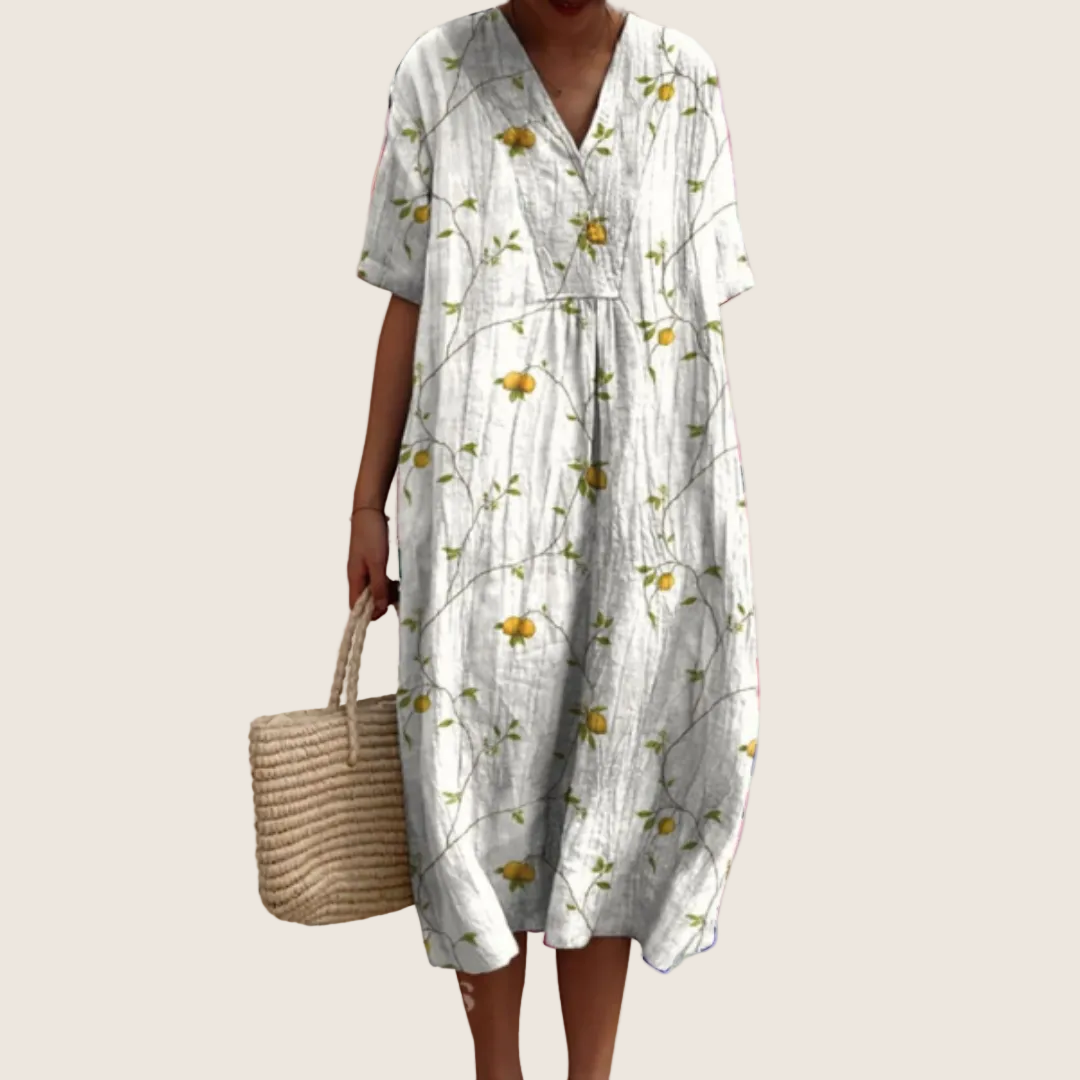 VIDAL BORDEAUX | ROBE D'ÉTÉ FLORALE POUR FEMMES