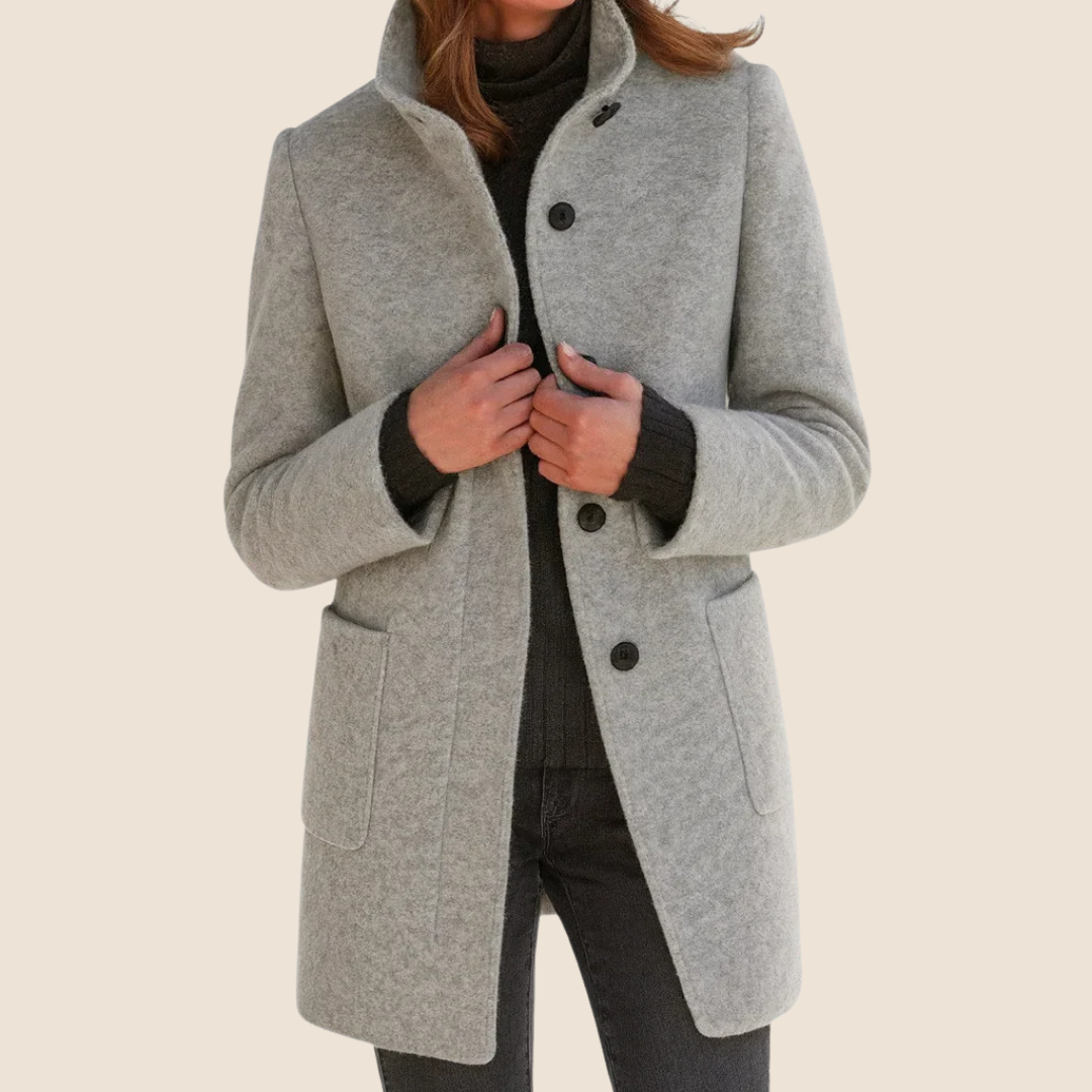 Éléonore | Manteau en laine coupe midi