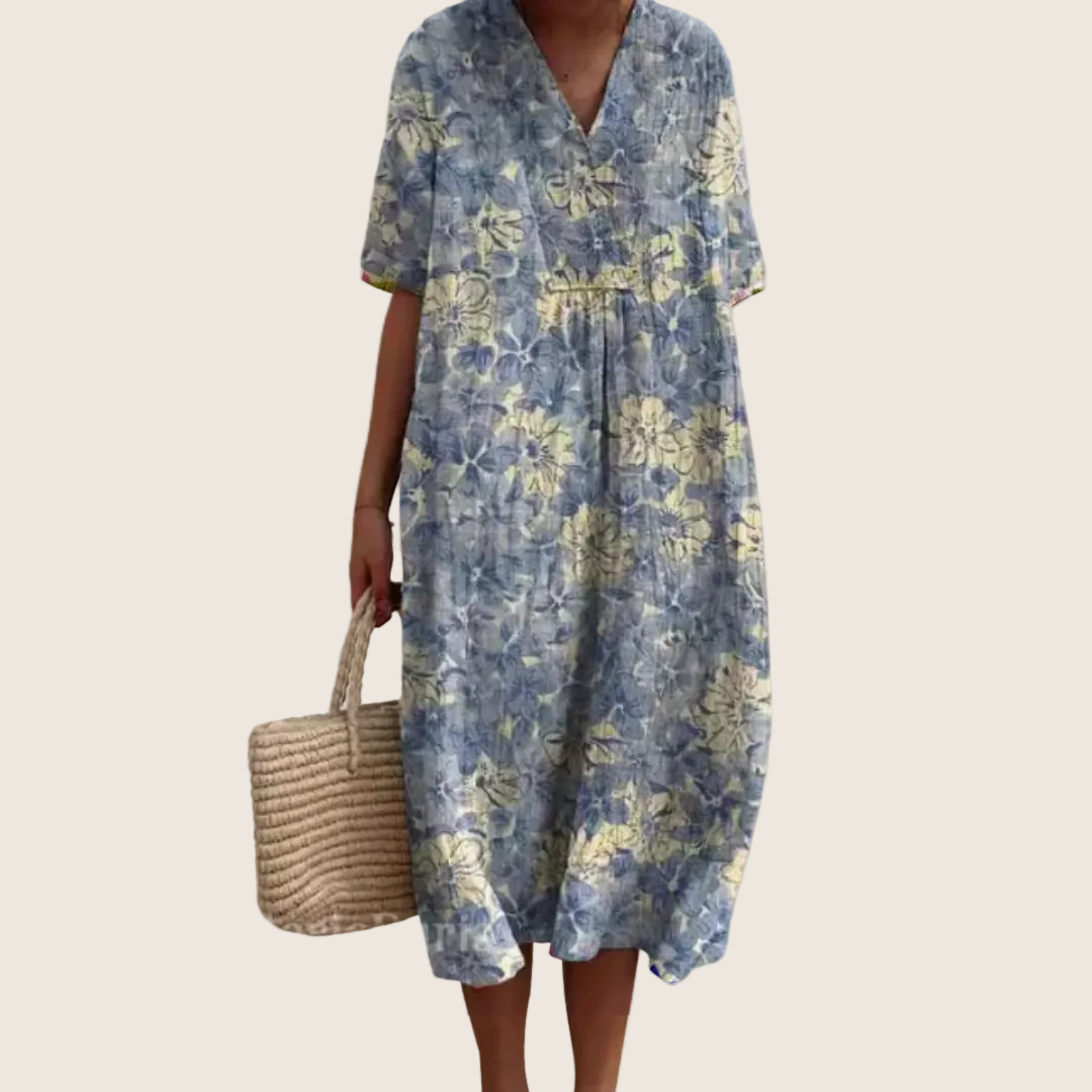 VIDAL BORDEAUX | ROBE D'ÉTÉ FLORALE POUR FEMMES