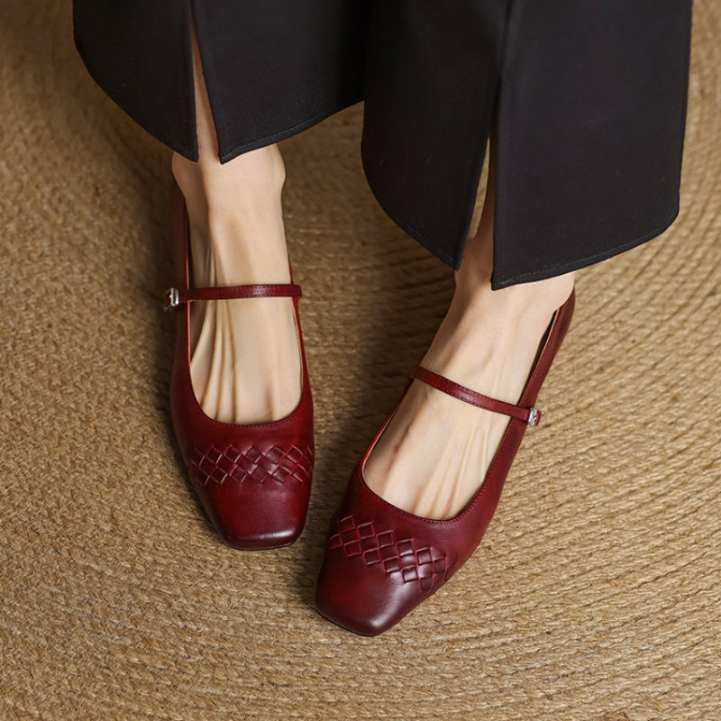 Marlow | Ballerines Mary Jane à bout carré