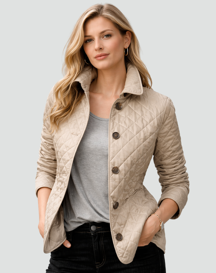 VIDAL BORDEAUX | VESTE MATELASSÉE BOUTONNÉE POUR FEMMES