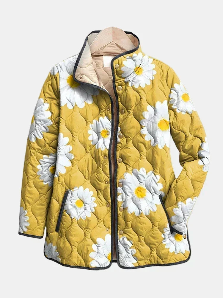 Goldenray™ | Veste à Motif Marguerite Charmante