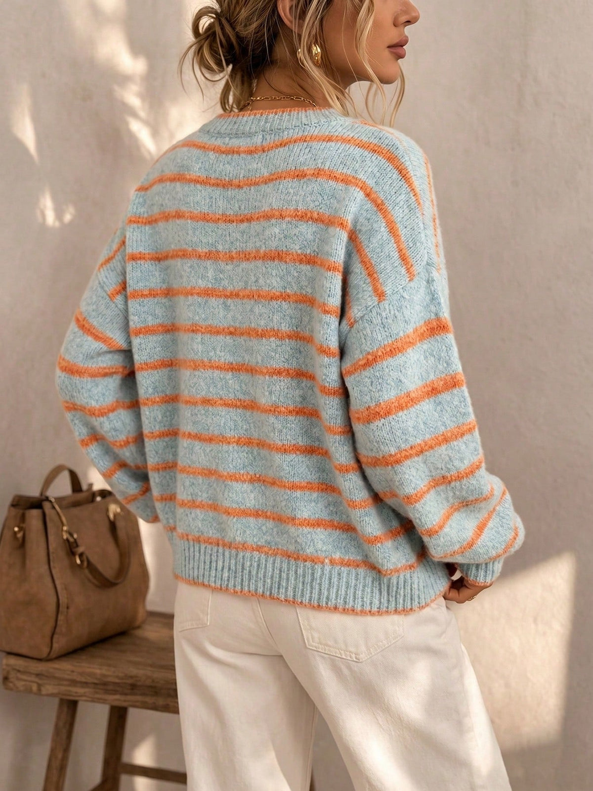 Mabel | Cardigan Tricot Rayé