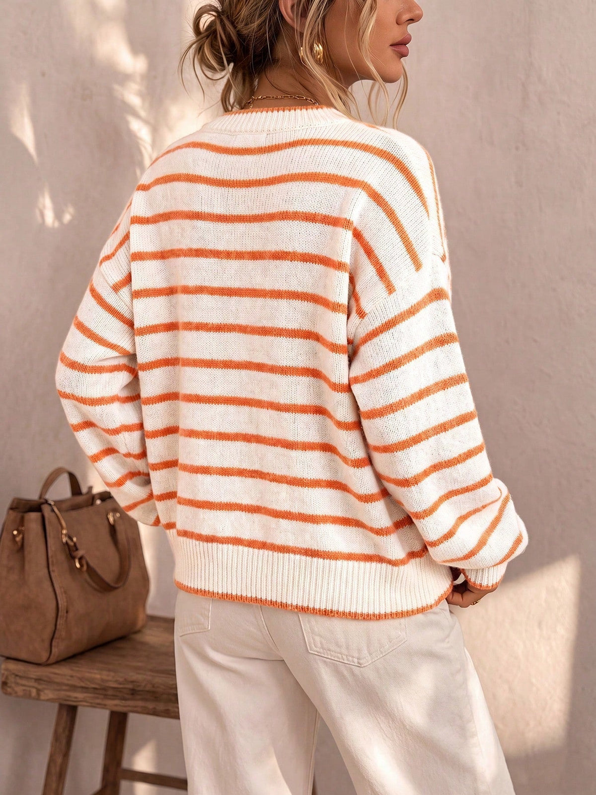 Mabel | Cardigan Tricot Rayé
