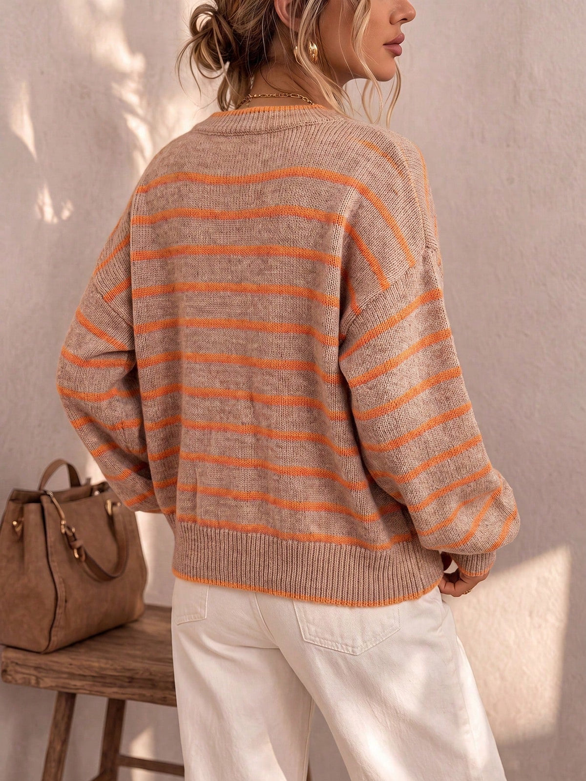 Mabel | Cardigan Tricot Rayé