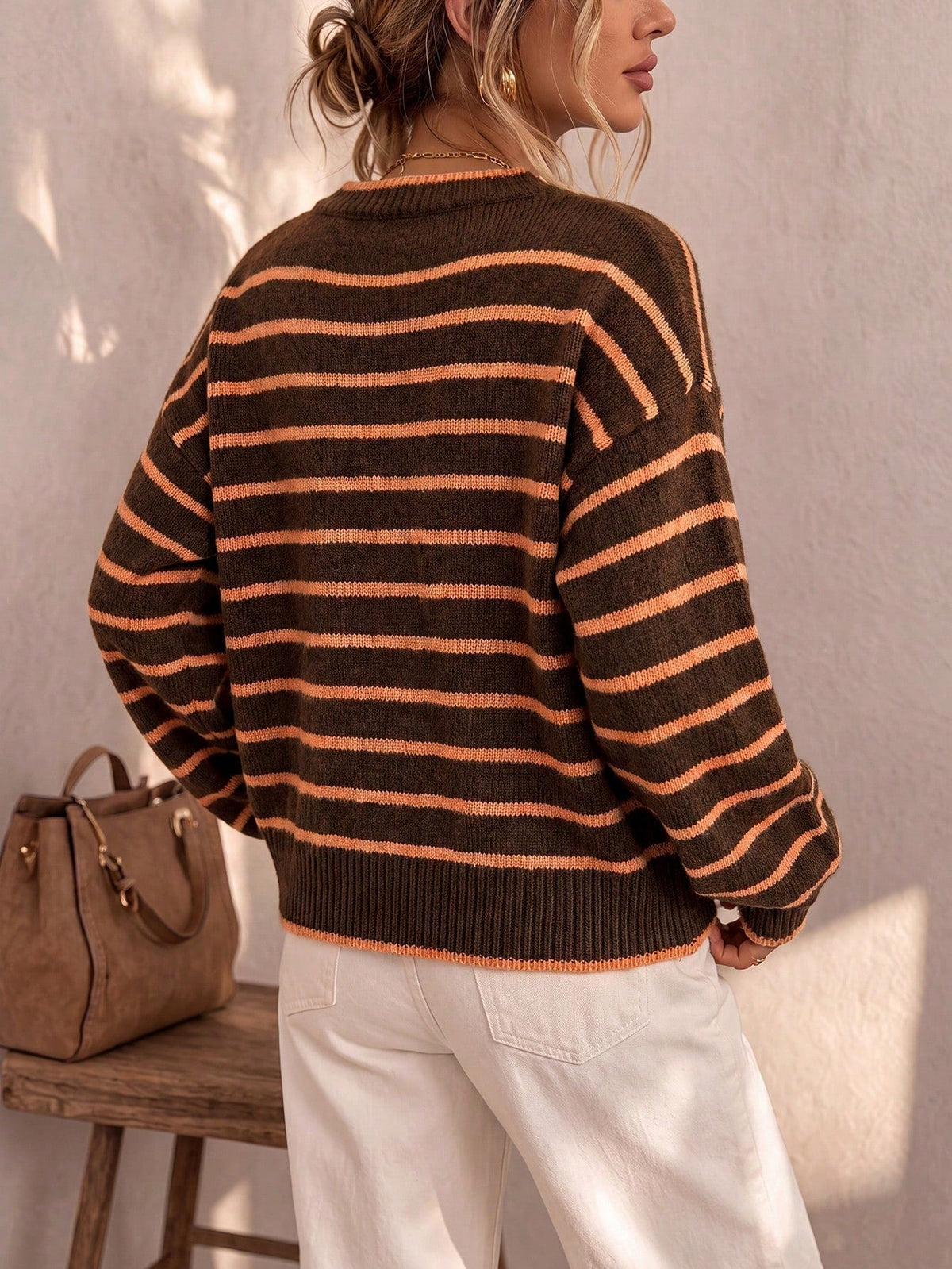 Mabel | Cardigan Tricot Rayé