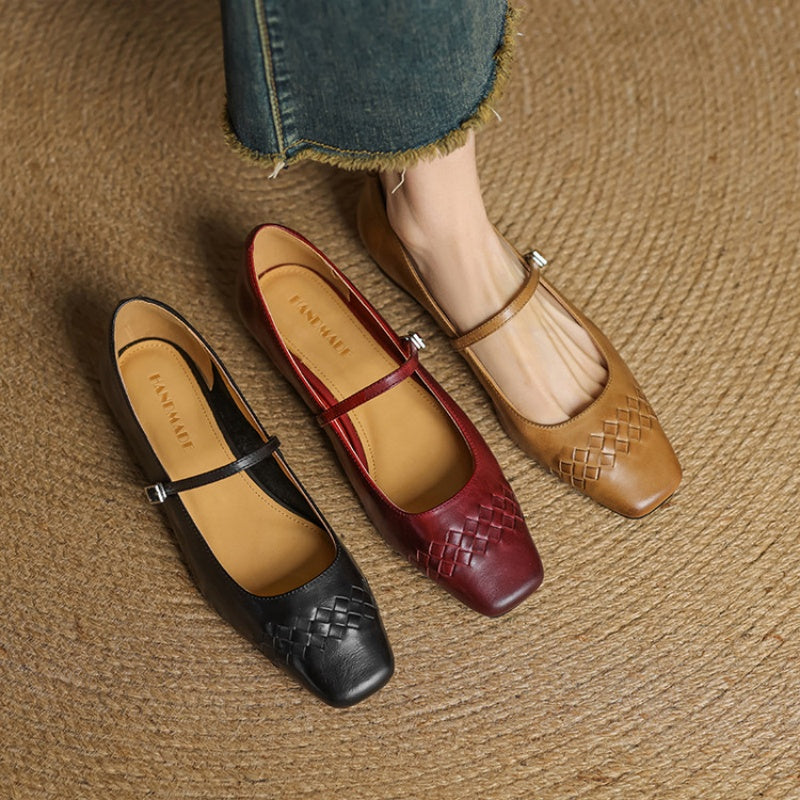 Marlow | Ballerines Mary Jane à bout carré