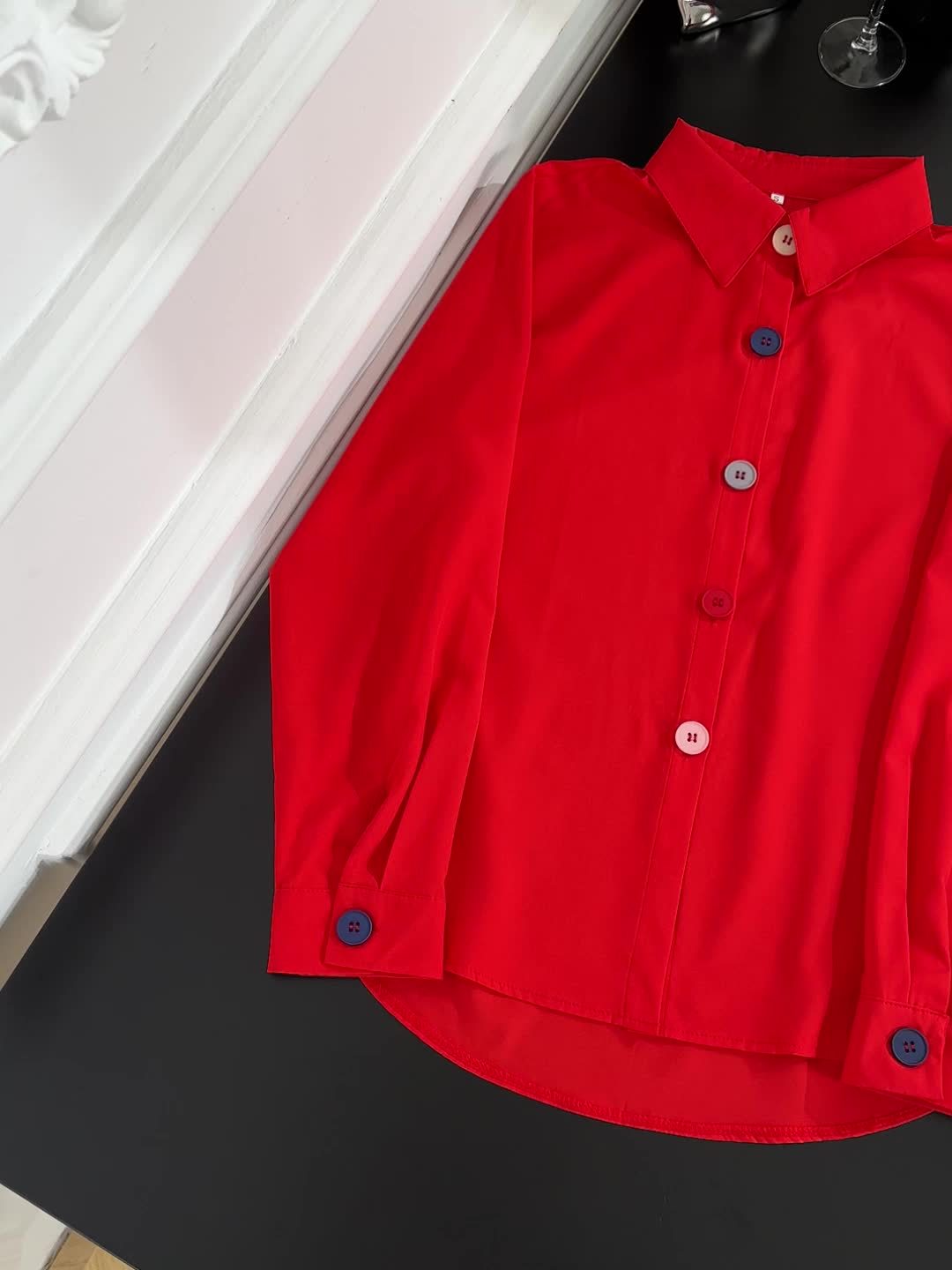 VIDAL BORDEAUX | CHIC BLOUSE À BOUTONS POUR FEMMES