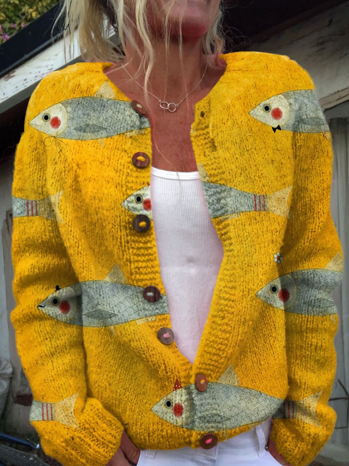Anouk™ | Cardigan en Tricot Vintage