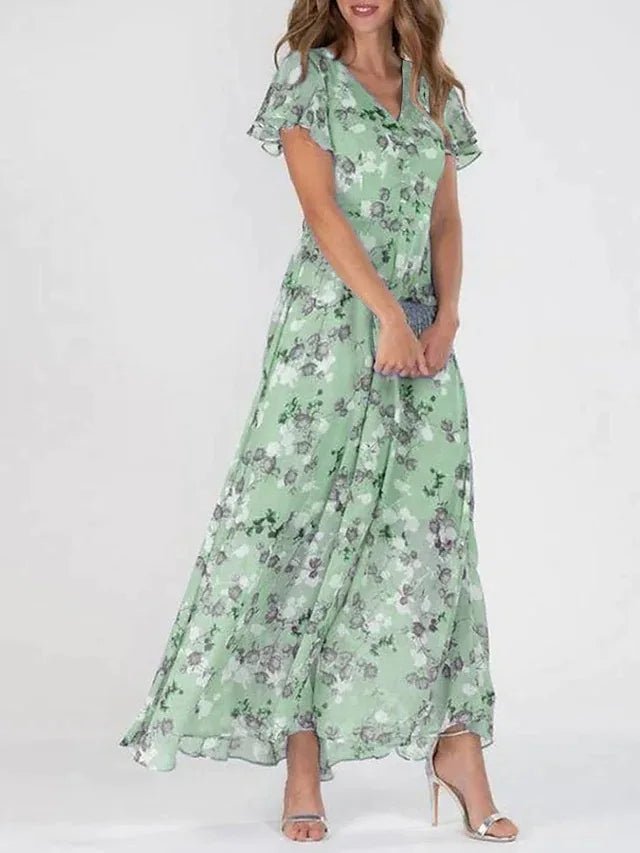 MOREAU LYON | ROBE MAXI FLORALE ÉTÉ POUR FEMMES