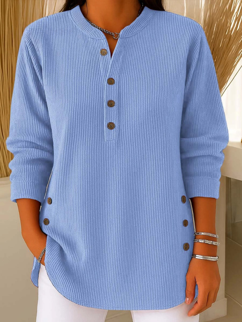 Neva™ | Tunique Henley à Boutons