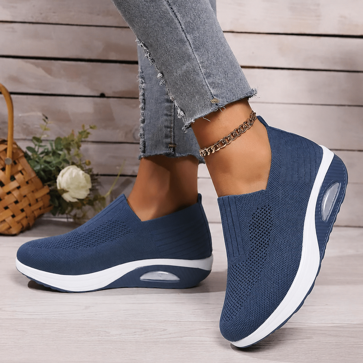 MOREAU LYON | BASKETS MESH À ENFILER POUR FEMMES