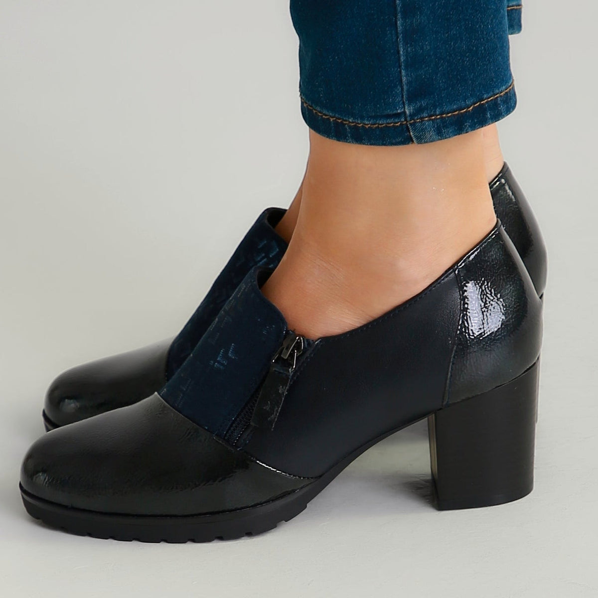 Allegra - Mocassins confortables à talons