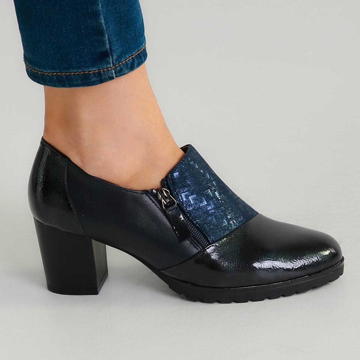 Allegra - Mocassins confortables à talons