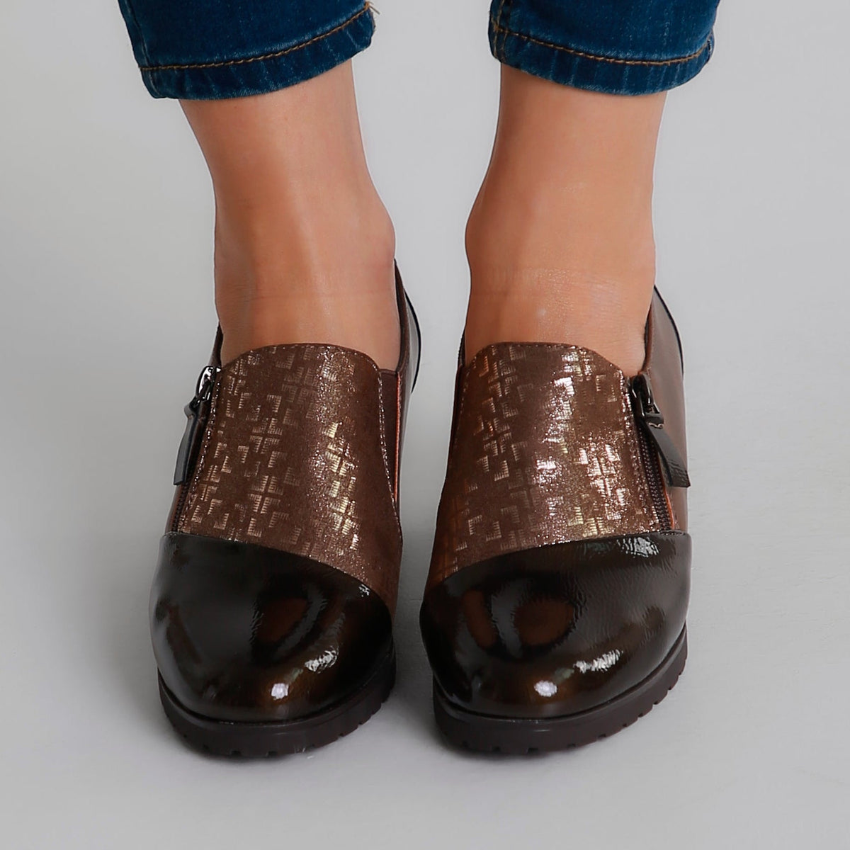 Allegra - Mocassins confortables à talons