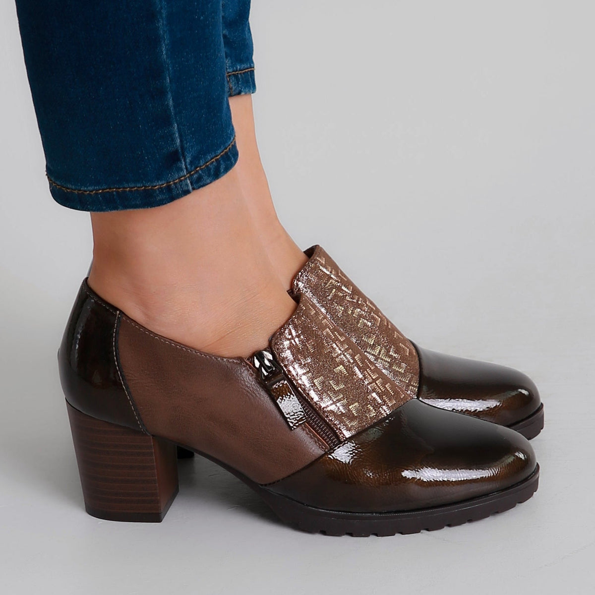 Allegra - Mocassins confortables à talons