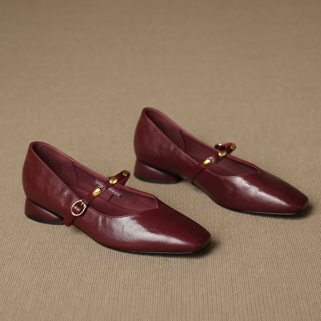 Dahlia | Mary Janes à Boucle Vintage