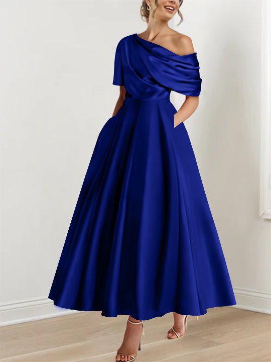 MOREAU LYON | ROBE TRAPÈZE EN SATIN POUR FEMME