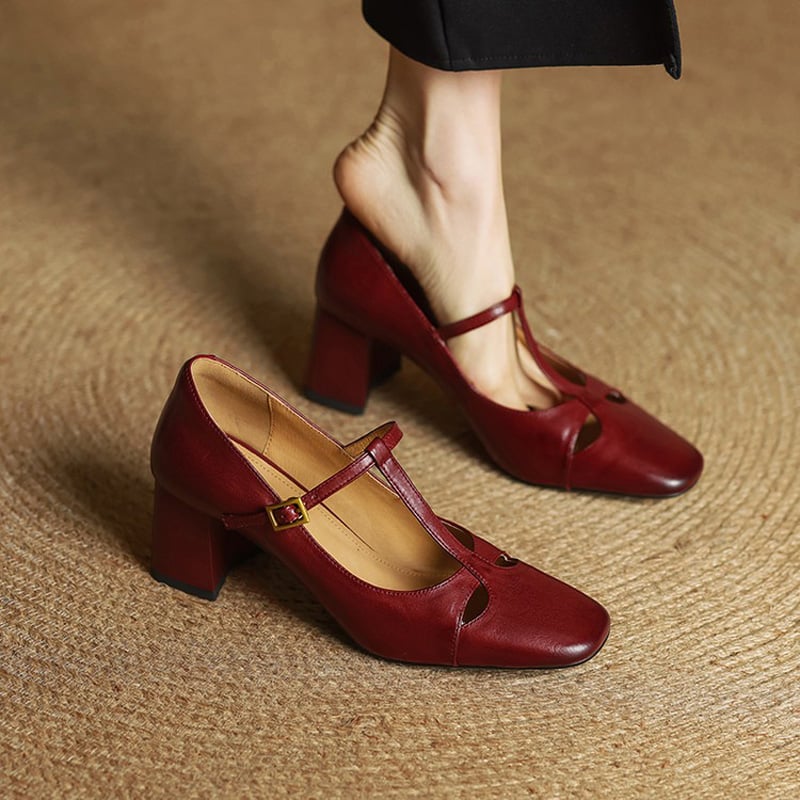 Elena | Talons T-Strap Intemporels