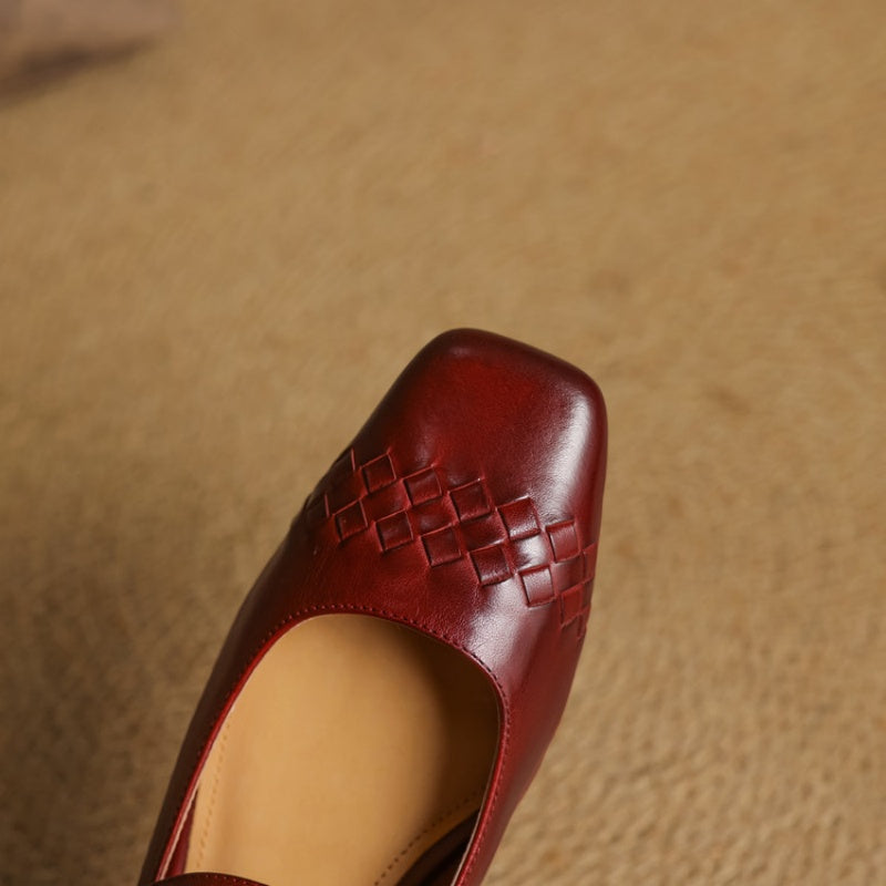 Marlow | Ballerines Mary Jane à bout carré