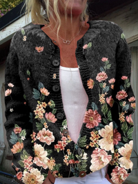 Kivara™ | Cardigan Floral Vintage