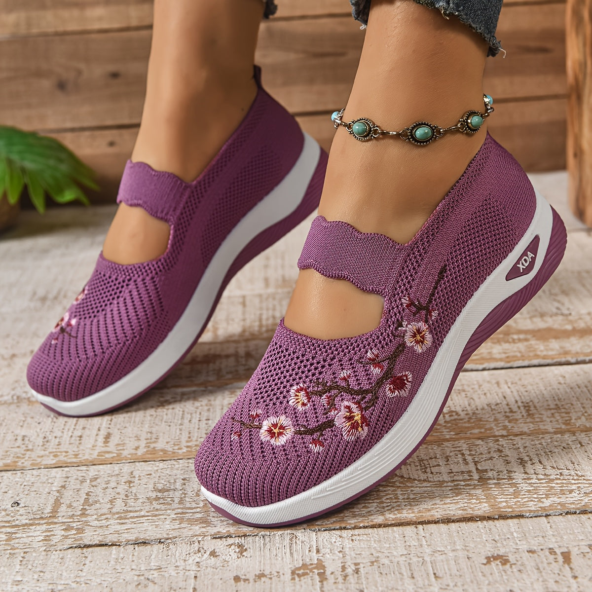 MOREAU LYON | BASKETS FLORALE EMBROIDÉES POUR FEMMES