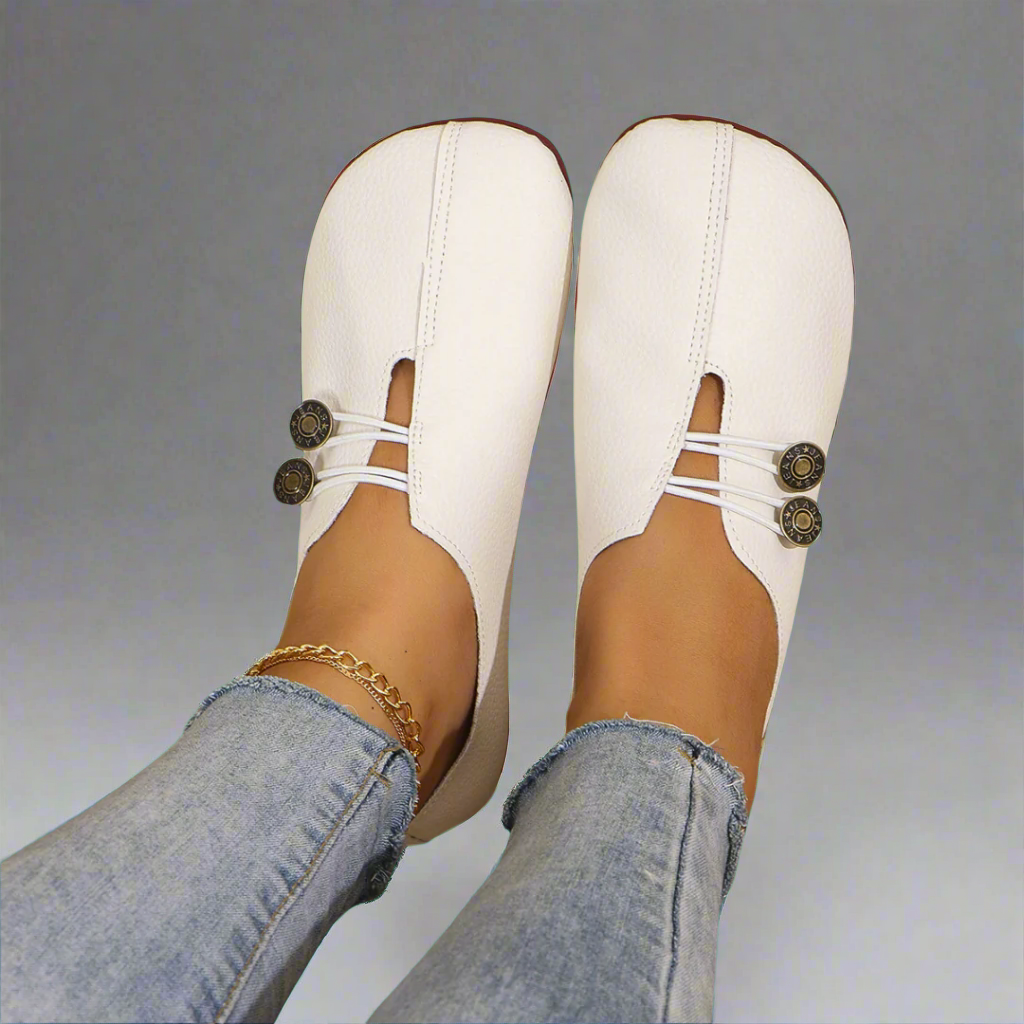 MOREAU LYON | CHAUSSURES MOCASSINS BOUTON POUR FEMMES