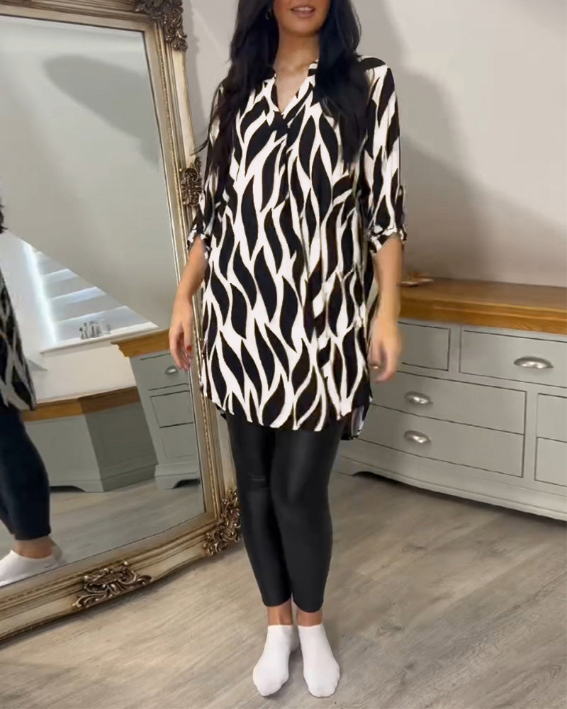 VIDAL BORDEAUX | BLOUSE CHIC IMPRIMÉE POUR FEMMES