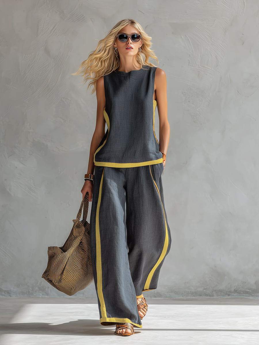 MOREAU LYON | ENSEMBLE LIN CHIC POUR FEMME