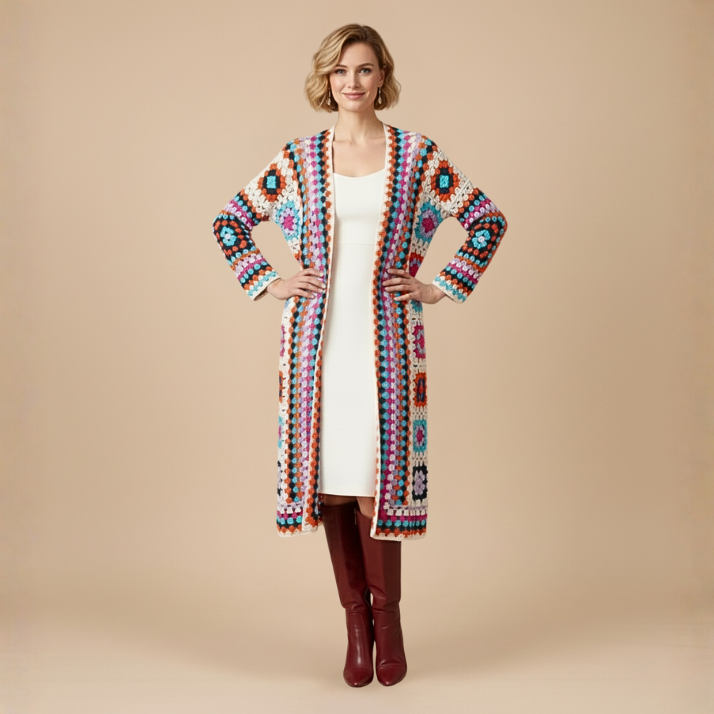 Cardigan Long Bohemian Femme