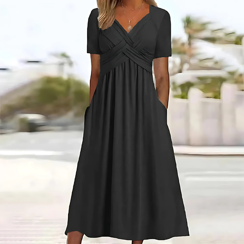 VIDAL BORDEAUX | ROBE MIDI INTEMPORELLE POUR FEMMES