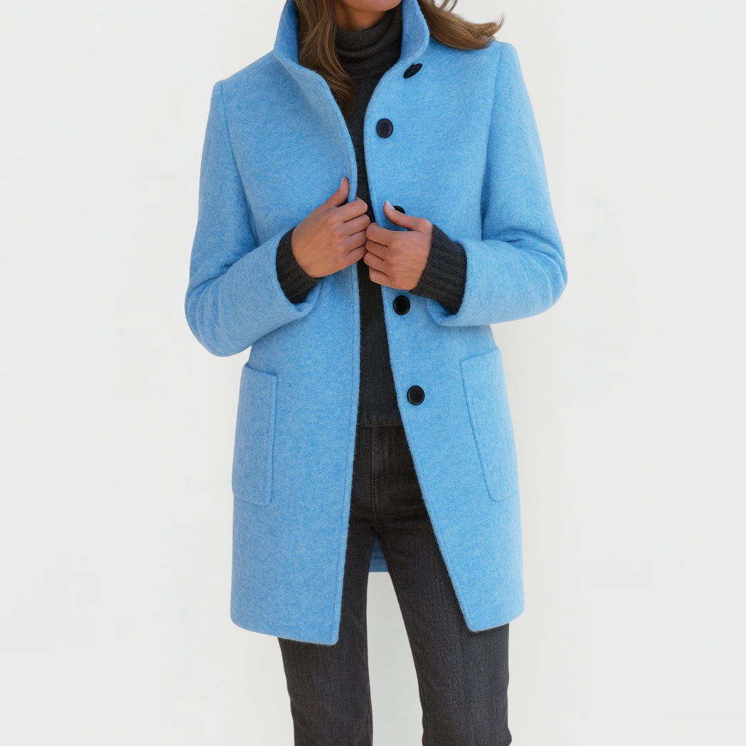 Éléonore | Manteau en laine coupe midi