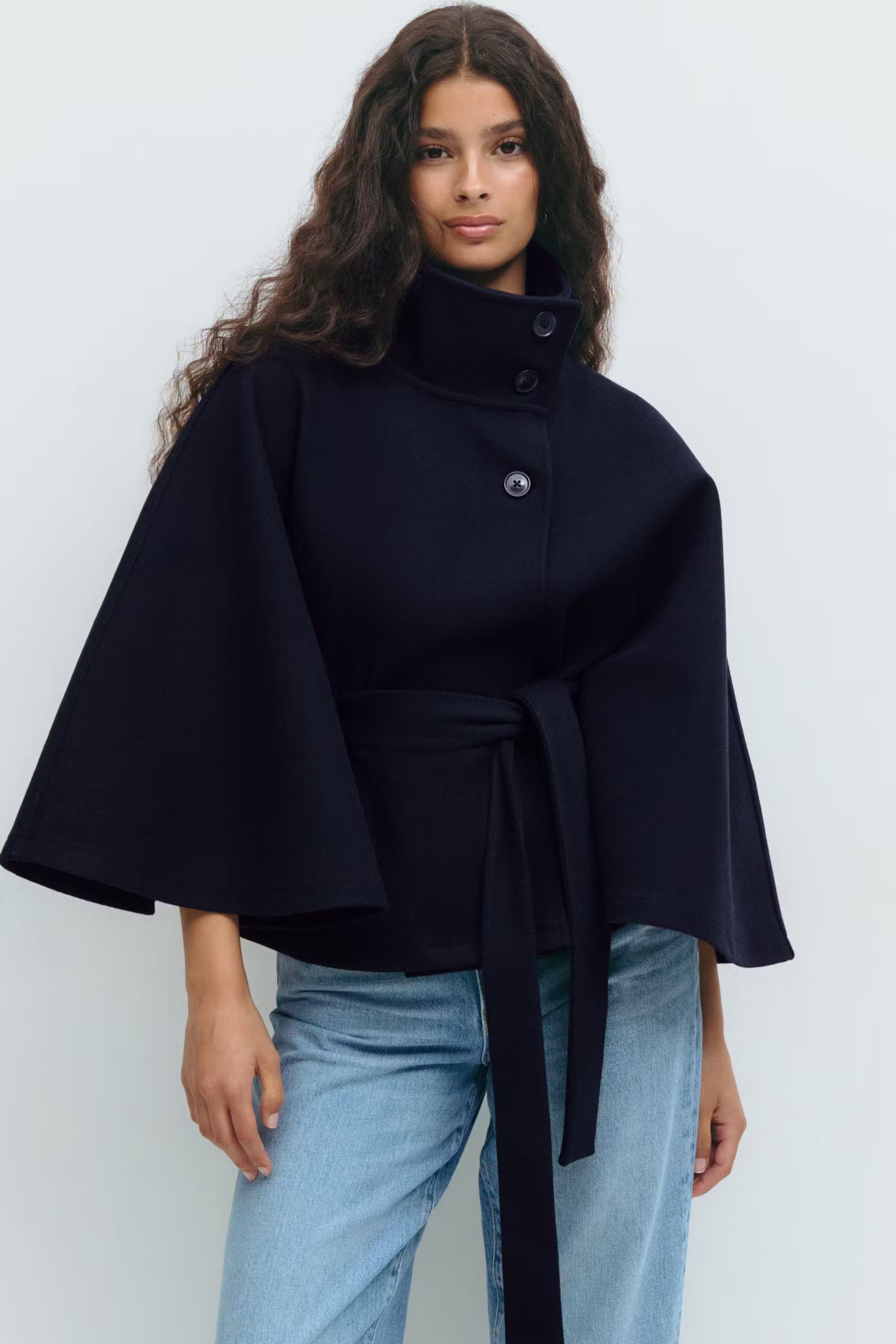VIDAL BORDEAUX | MANTEAU CAPE À CEINTURE POUR FEMMES
