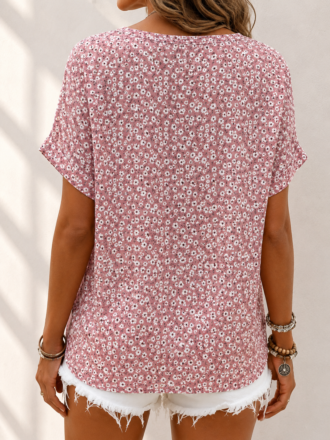 VIDAL BORDEAUX | BLOUSE FLORALE CHIC POUR FEMME