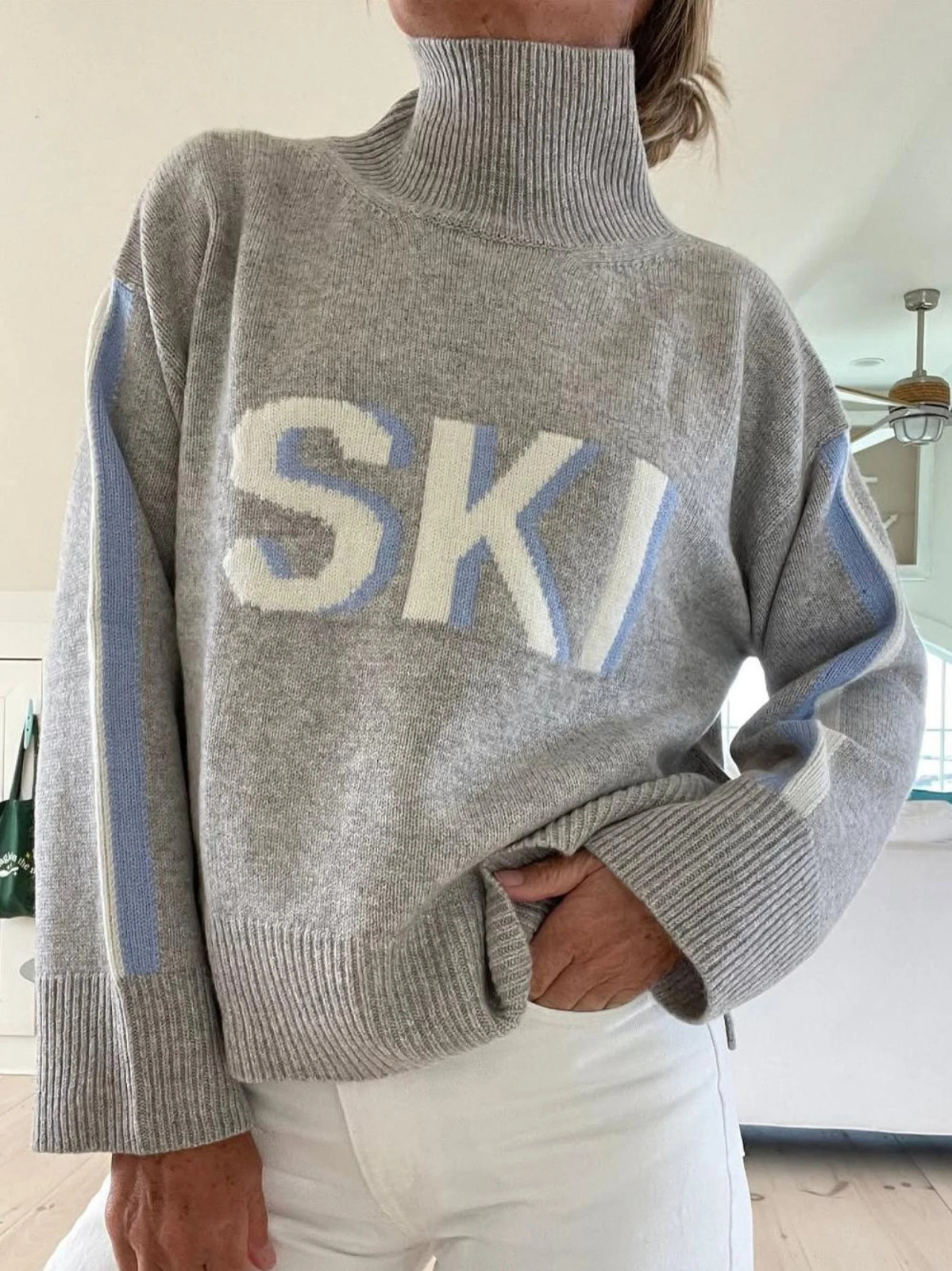 Corinne | Pull de ski à col roulé cosy