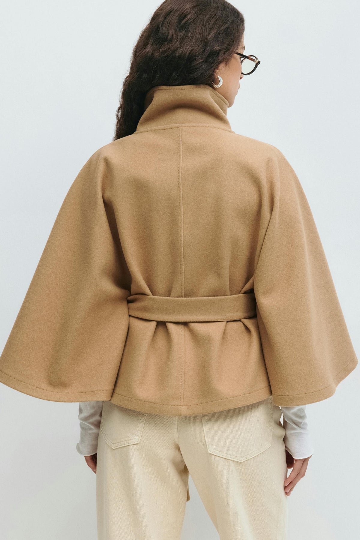 VIDAL BORDEAUX | MANTEAU CAPE À CEINTURE POUR FEMMES