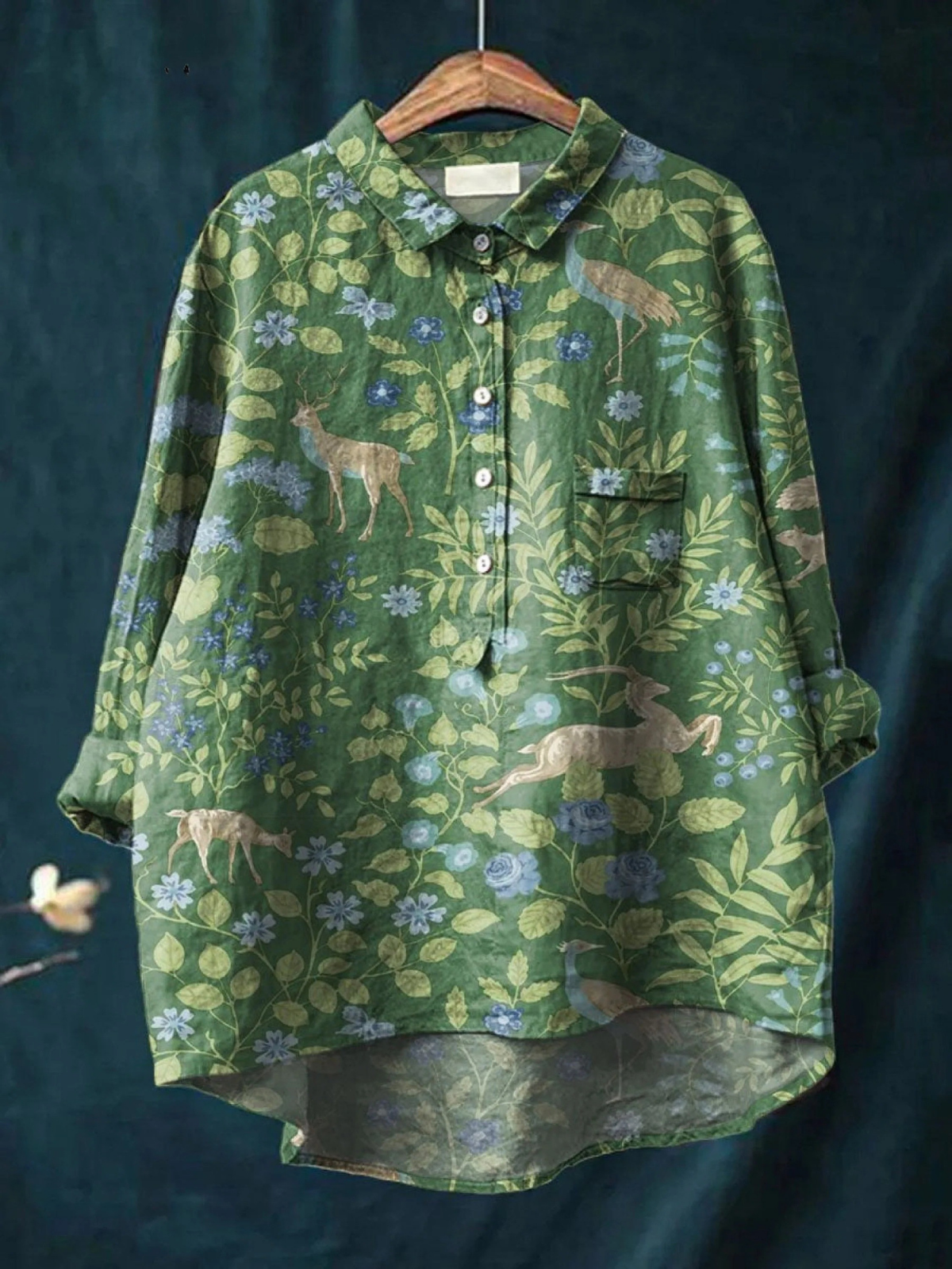Géorgie - Blouse Fleur Lumineuse