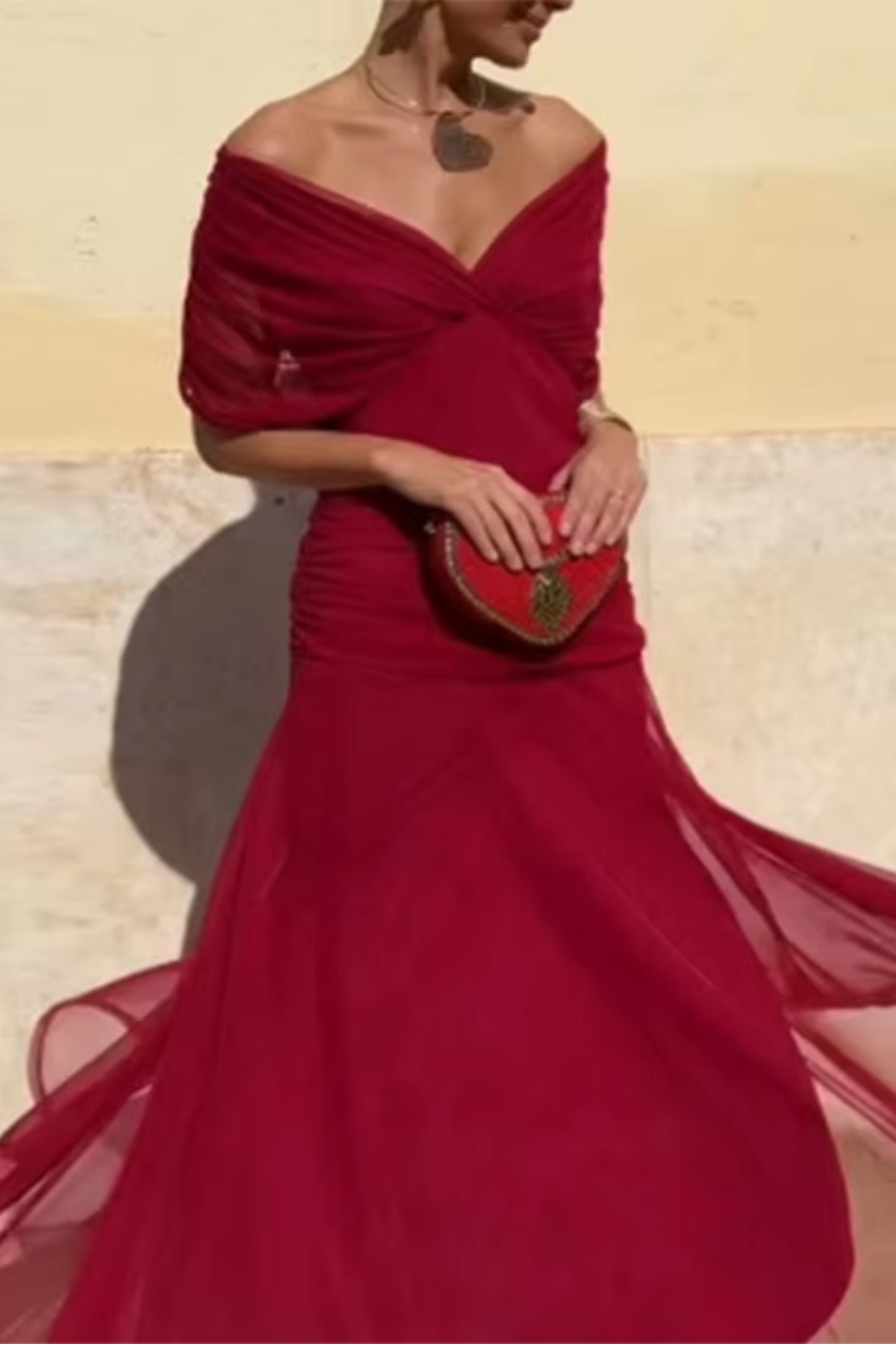 VIDAL BORDEAUX | ROBE MAXI FLUIDE POUR FEMME