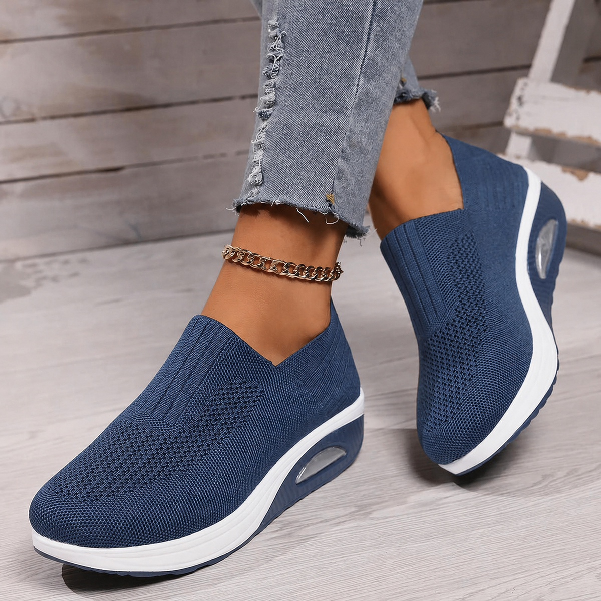 MOREAU LYON | BASKETS MESH À ENFILER POUR FEMMES