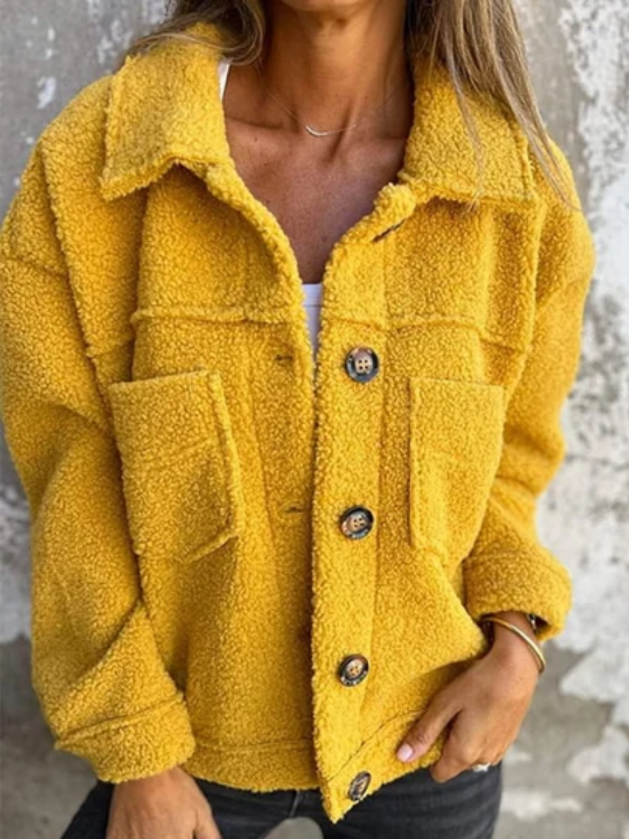 VIDAL BORDEAUX | MANTEAU À BOUTONS TEXTURÉ POUR FEMMES